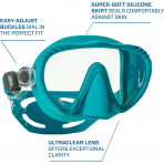 SCUBAPRO Ghost �er�evesiz D���k Hacimli Dal�� Maskesi