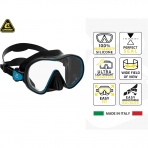 Cressi F-Dual �er�evesiz Tek Caml� Dal�� Maskesi