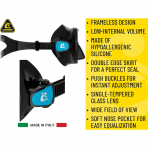 Cressi F-Dual �er�evesiz Tek Caml� Dal�� Maskesi