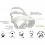 Cressi A1 Anti-Fog Tek Caml� Dal�� ve Serbest Dal�� Maskesi