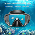 EXP VISION Ultimate Pano 3 HD Panoramik �norkel ve Dal�� Maskesi