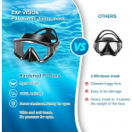 EXP VISION Ultimate Pano 3 HD Panoramik �norkel ve Dal�� Maskesi