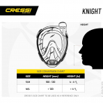 Cressi Knight Tam Y�z �norkel Maskesi