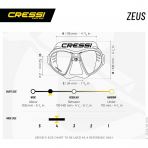 Cressi Zeus D���k Hacimli Profesyonel Dal�� Maskesi