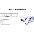 Mares Pirate Junior �ocuk �ift Caml� �norkel Maskesi