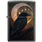 Zippo Raven Design Black Matte R�zgar Ge�irmez �akmak