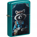 Zippo Refined Raccoon Translucent Black �akmak