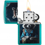 Zippo Refined Raccoon Translucent Black �akmak