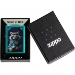 Zippo Refined Raccoon Translucent Black �akmak