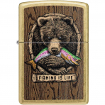 Zippo Rietveld Fishing Design Street Chrome �akmak