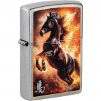 Zippo Stallion Design Street Chrome R�zgar Ge�irmez �akmak