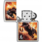 Zippo Stallion Design Street Chrome R�zgar Ge�irmez �akmak