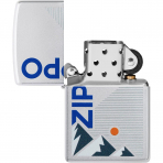 Zippo Mountain Design Street Chrome R�zgar Ge�irmez �akmak