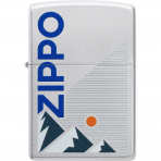 Zippo Mountain Design Street Chrome R�zgar Ge�irmez �akmak