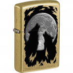Zippo Wolves Howling Street Chrome R�zgar Ge�irmez �akmak
