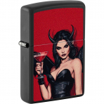 Zippo Devil Vampire Black Matte R�zgar Ge�irmez �akmak