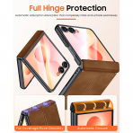 BSNRM Galaxy Z Flip 8 �nce Koruyucu K�l�f-Brown