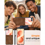 BSNRM Galaxy Z Flip 8 �nce Koruyucu K�l�f-Brown