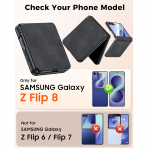 BSNRM Galaxy Z Flip 8 �nce Koruyucu K�l�f-Black