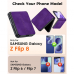BSNRM Galaxy Z Flip 8 �nce Koruyucu K�l�f-Purple