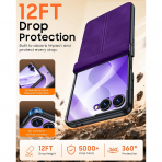 BSNRM Galaxy Z Flip 8 �nce Koruyucu K�l�f-Purple