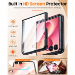 BSNRM Galaxy Z Flip 8 �nce Koruyucu K�l�f-Red