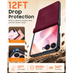 BSNRM Galaxy Z Flip 8 �nce Koruyucu K�l�f-Red