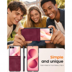 BSNRM Galaxy Z Flip 8 �nce Koruyucu K�l�f-Red