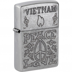 Zippo Vietnam Sava�� Bar�� Ve Sevgi Krom �akmak