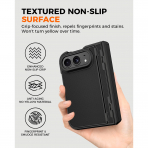 NINKI iPhone Duo Manyetik Gizli Standl� Mente�eli K�l�f-Black