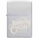 Zippo Johnny Cash Man in Black Logo Design �akmak