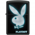 Zippo Playboy Blur Design Black Matte �akmak