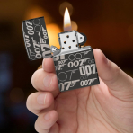 Zippo James Bond 007 Logo Design High Polish Black �akmak