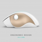 Jelly Comb Beyaz/Gold Wireless Ergonomik Vertical Mouse