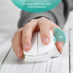 Jelly Comb Beyaz/Gold Wireless Ergonomik Vertical Mouse