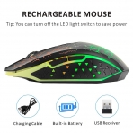 Picktech Q8 Wireless Gaming Ergonomik Mouse