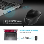 TeckNet Ergonomik 2.4G Wireless Optical Mobile Mouse