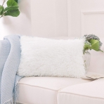 NordECO HOME Yumuak Beyaz Pelu Yastk Klf (2 Adet)