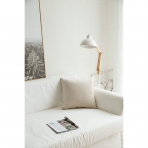 MIULEE Dekoratif Kadife 45x45cm Krem Yastk Klf (2 Adet)