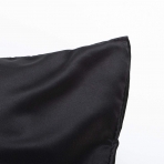 NTBAY �peksi Saten Yast�k K�l�f� (2 Adet) (Siyah)