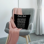 HGOD DESIGNS Aile Kurallar Dekoratif Yastk Klf