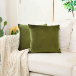 HOME BRILLIANT Dekoratif 2l Yastk Klf (Avokado Yeili) 66cm