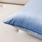 JURANJO Dekoratif 45x45cm A��k Mavi Kadife Yast�k K�l�f� (2 Adet)