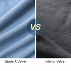 JURANJO Dekoratif 45x45cm A��k Mavi Kadife Yast�k K�l�f� (2 Adet)