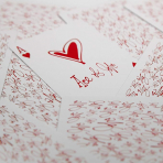 theory11 Love Me K�rm�z� Oyun Kartlar�