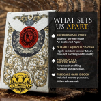 Medieval Temal� �zel Tasar�m Oyun Kartlar�-Gold