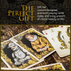 Medieval Temal� �zel Tasar�m Oyun Kartlar�-Gold