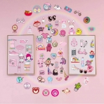 POP STICKER Pembe Sticker kartma (102 Adet)