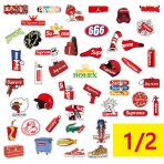 Gumindaris Supreme Sticker kartma (102 Adet)