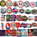 Riao-Tech Vintage Sticker kartma (55 Adet)